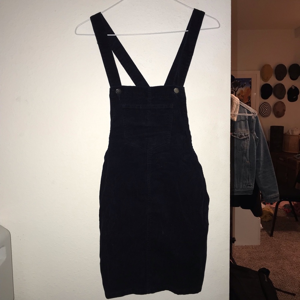 Corduroy overall dress